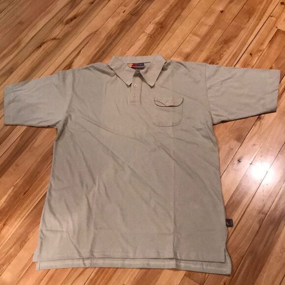 StoraEnso tan knit shirt sleeve polo shirt, XL - Picture 1 of 5